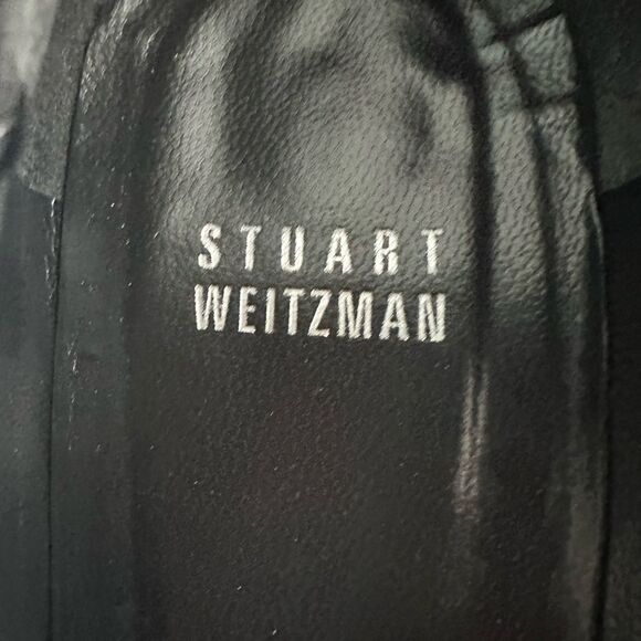 Stuart Weitzman Barclo black, suede loafers. - Picture 2 of 8